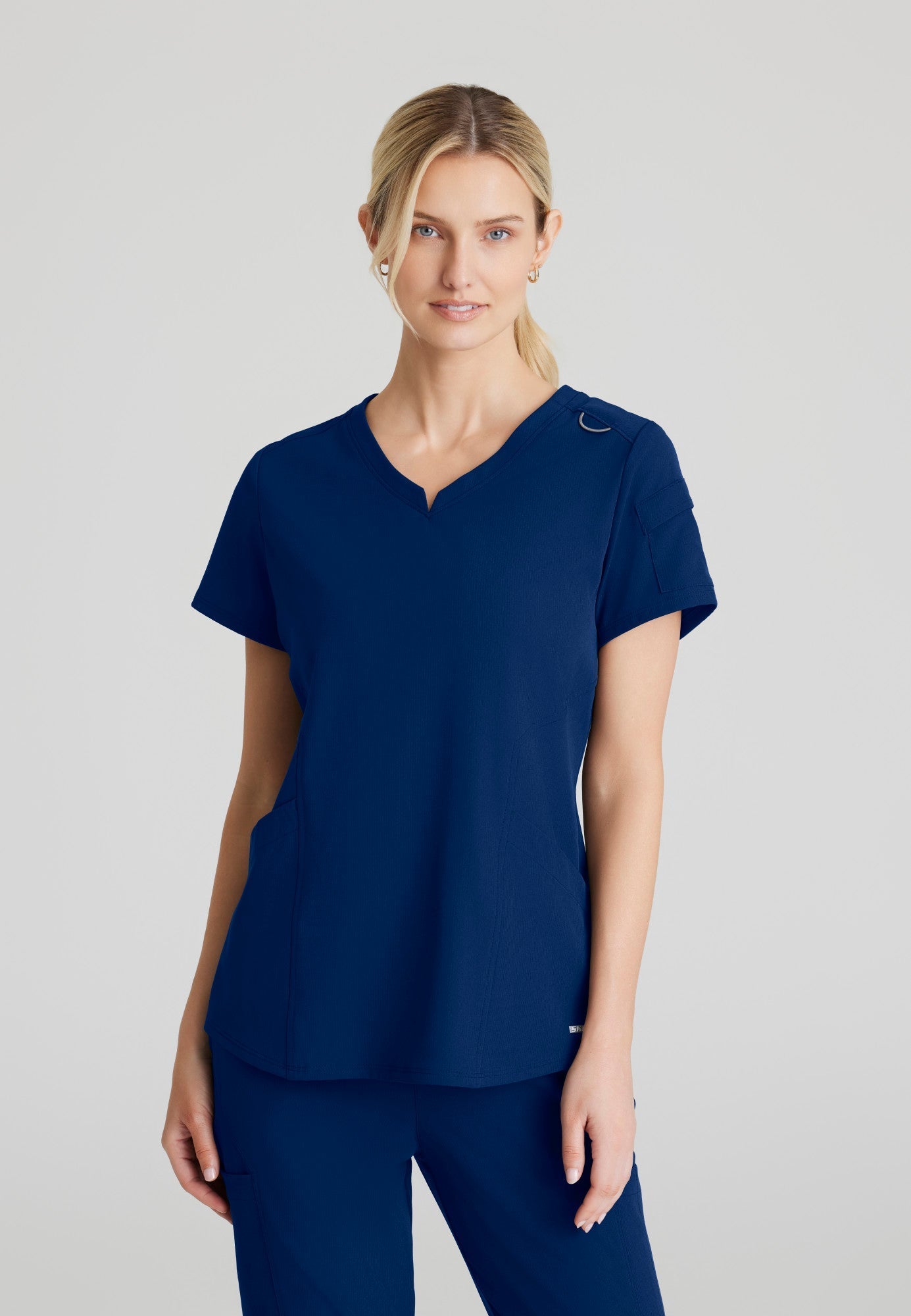 Aura Top - Navy - Jen's Scrubs